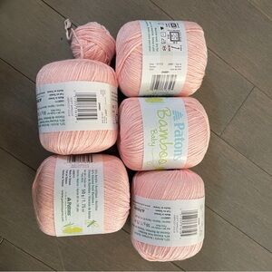 Patons Bamboo Baby Yarn in Soft Pink